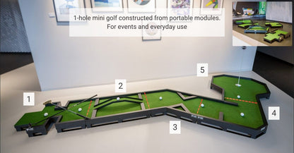 Team building games indoor: Large outdoor, indoor mini golf course for sale