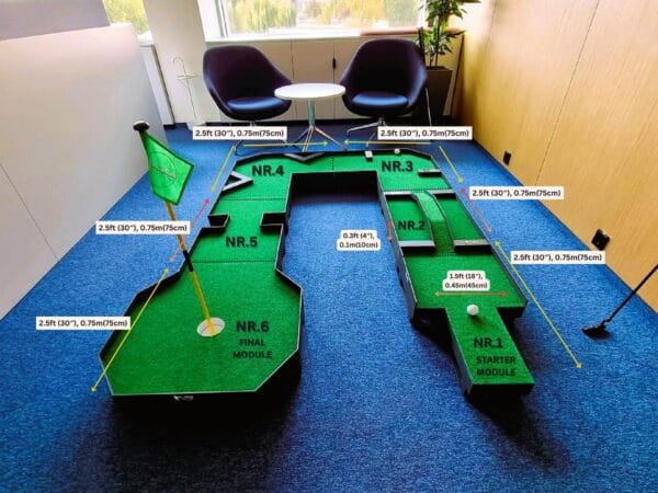 Mini golf course dimensions small mini golf