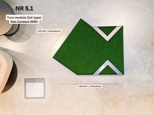 Turn mini golf module (1st type) Size Compact (MINI)