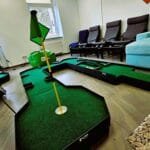 miniature conference golfing
