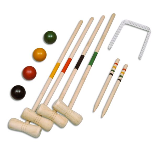 Wooden Croquet Set for 4 Players